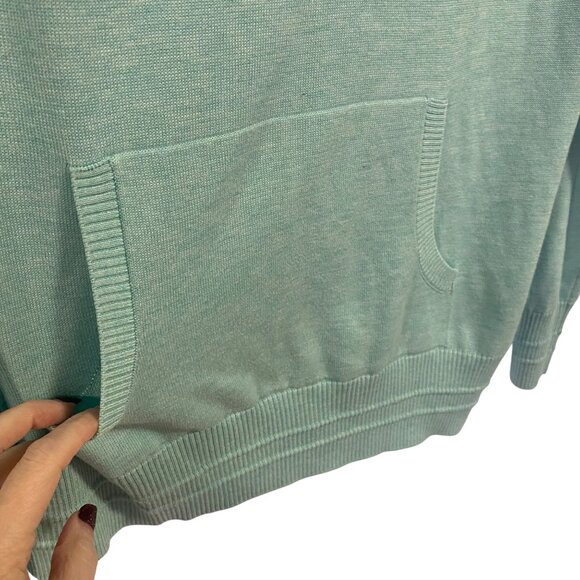 Athleta‎ Evergreen Hoodie Sweater in Paradiso Blue Size S - Picture 4 of 8